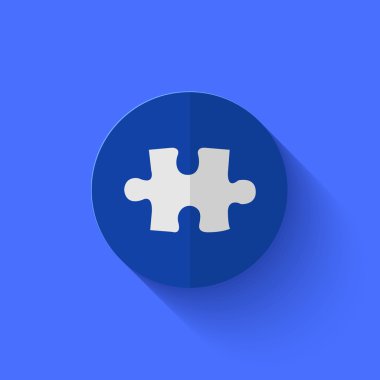 Modern Daire mavi daireden simge vektör.