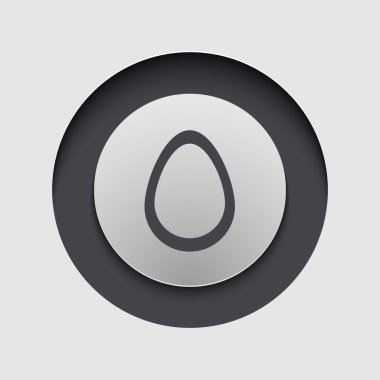 vektör modern daire simgesi. eps10