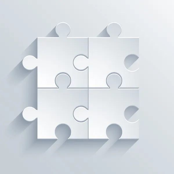 Icona moderna del puzzle vettoriale. Illustrazione Eps 10 — Vettoriale Stock