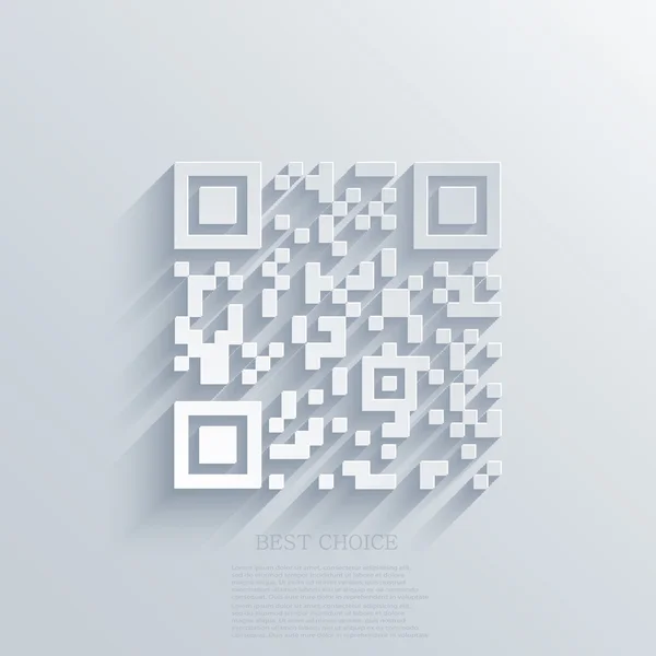 Vector moderne qr code achtergrond — Stockvector