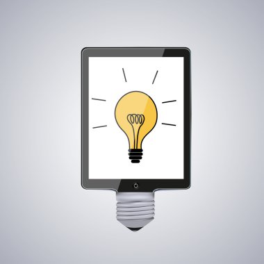 vektör modern bilgisayar tablet fikri ile