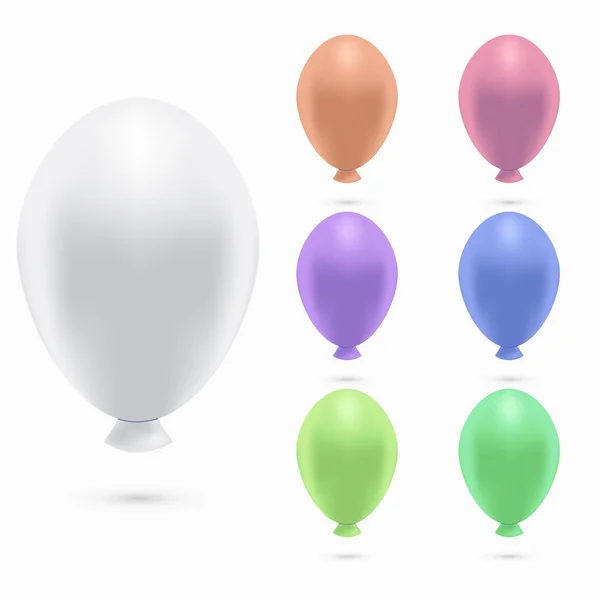 Vektor moderna ballonger på vit bakgrund — Stock vektor