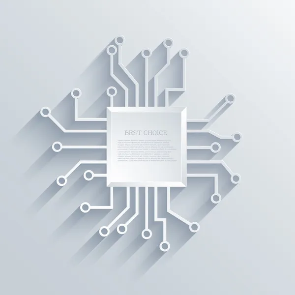 Vector moderne circuit bord achtergrond. — Stockvector