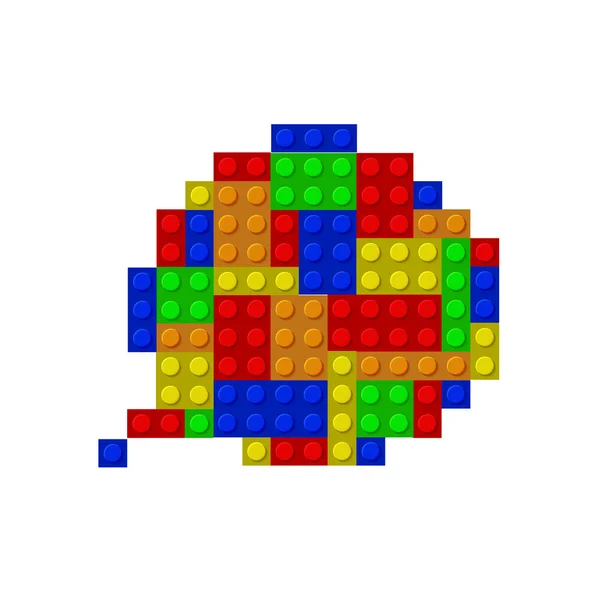 Vector tekstballon van de constructor — Stockvector