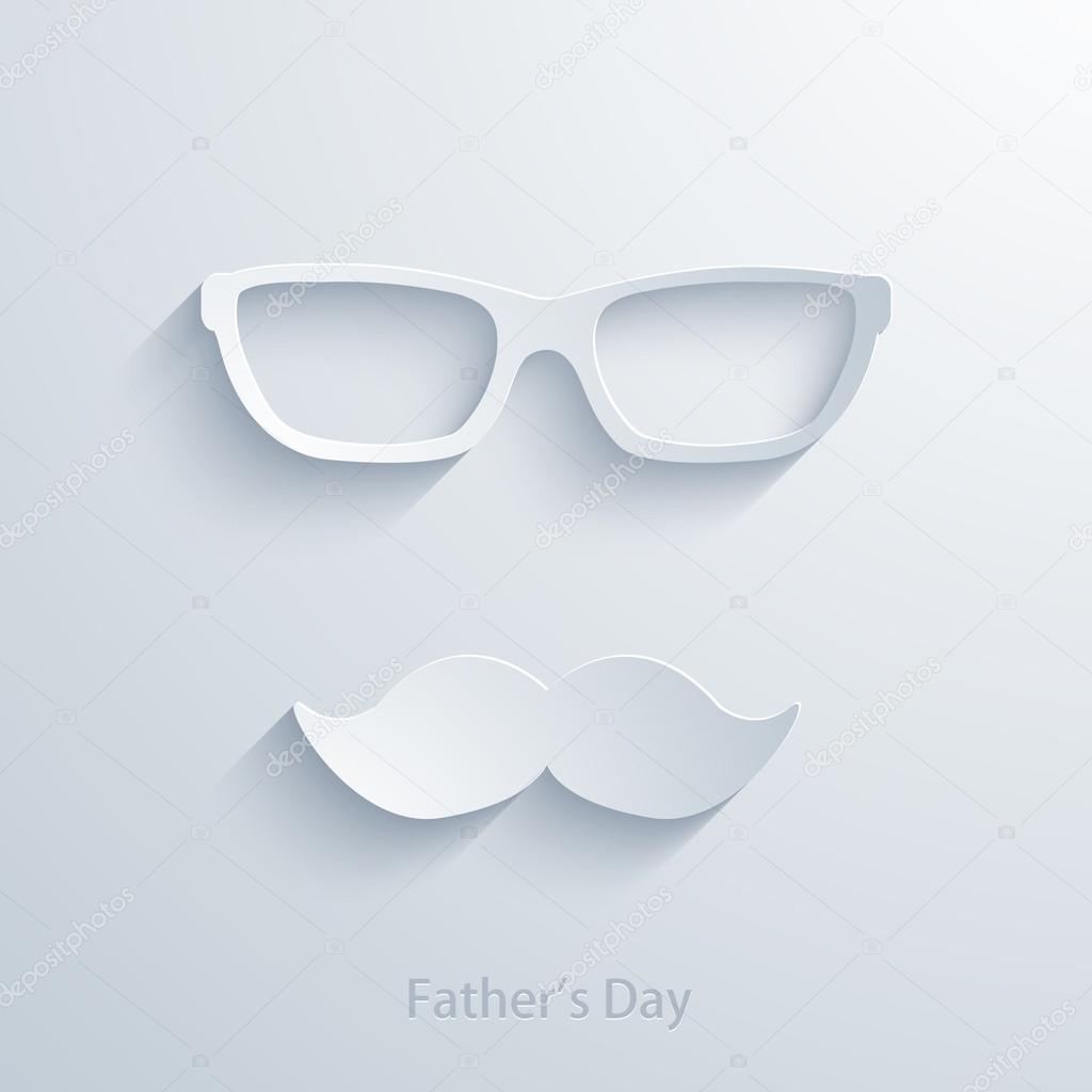 Vector fathers day background.