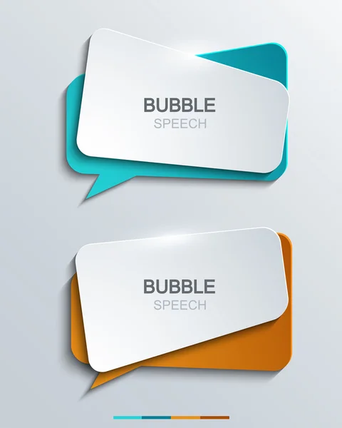 Vector modern bubble speech icons set. — Stock Vector