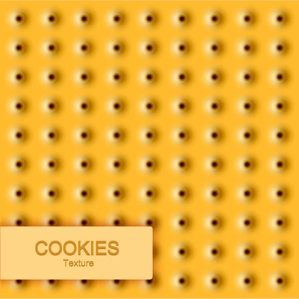 Vektor moderne Cookie-Textur. Lebensmittel-Hintergrund. — Stockvektor