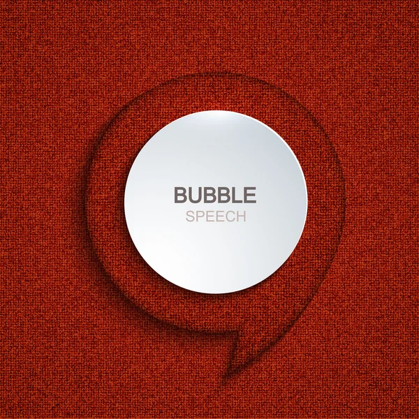 Vector moderno icono del habla de la burbuja de mezclilla . — Vector de stock