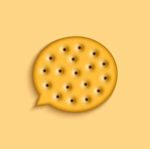 Vector moderno discurso de la burbuja de cookies . — Vector de stock