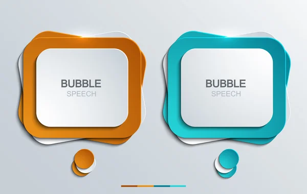 Векторные современные иконки речи пузыря . — стоковый вектор