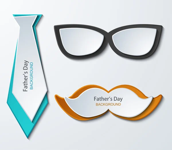 Vector fathers day background. — Stock Vector