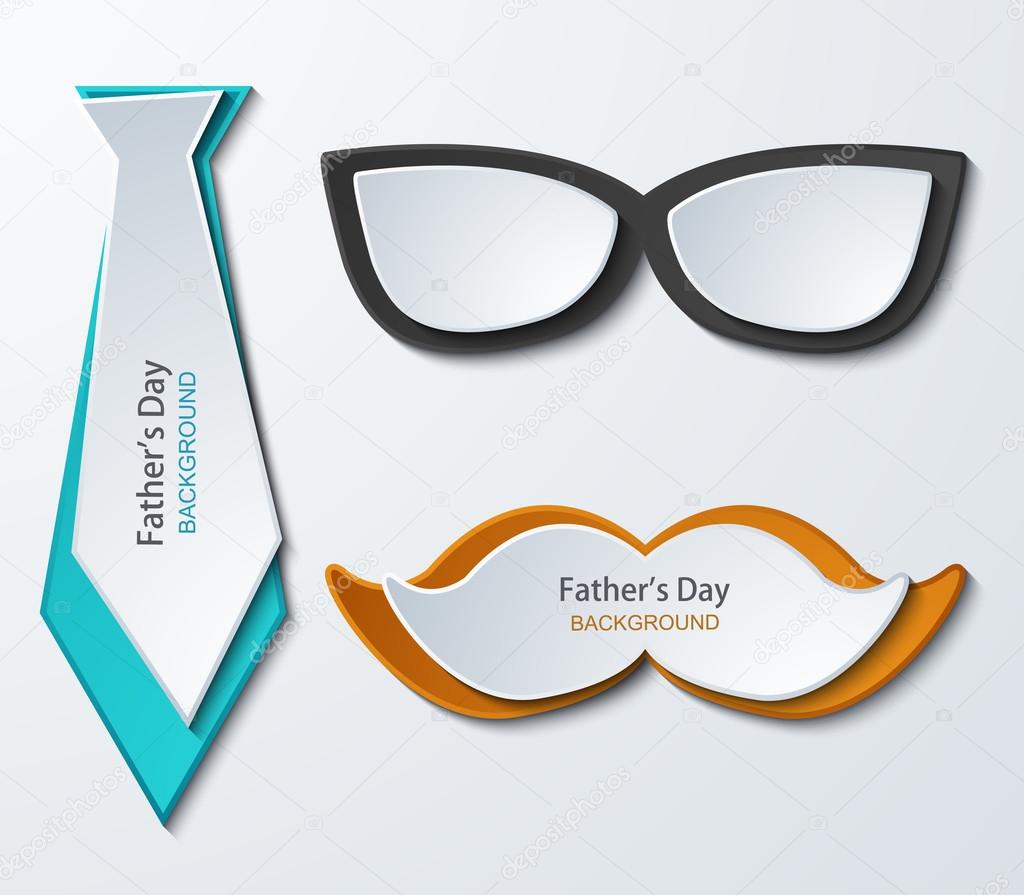 Vector fathers day background.