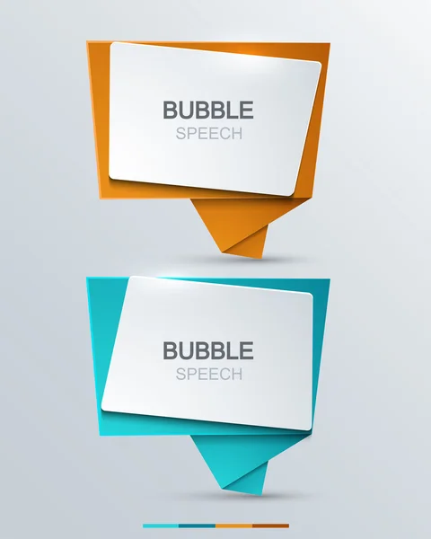 Vector modern bubble speech icons set. — Stock Vector