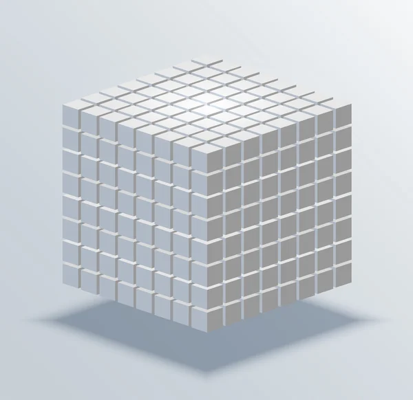Vector moderne kubus zakelijke achtergrond. — Stockvector