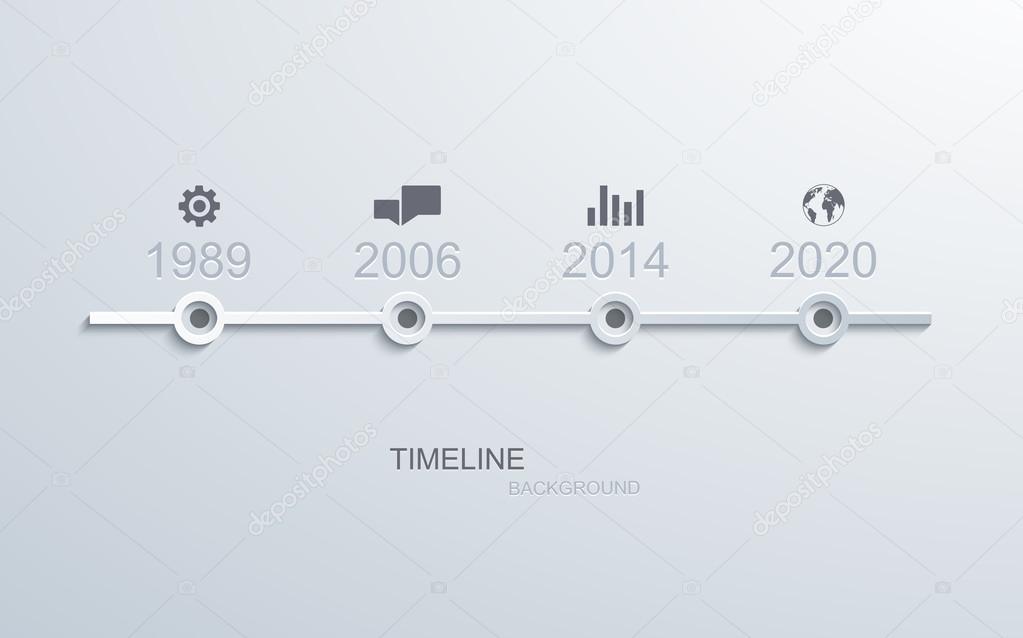 vector timeline infographic element design.