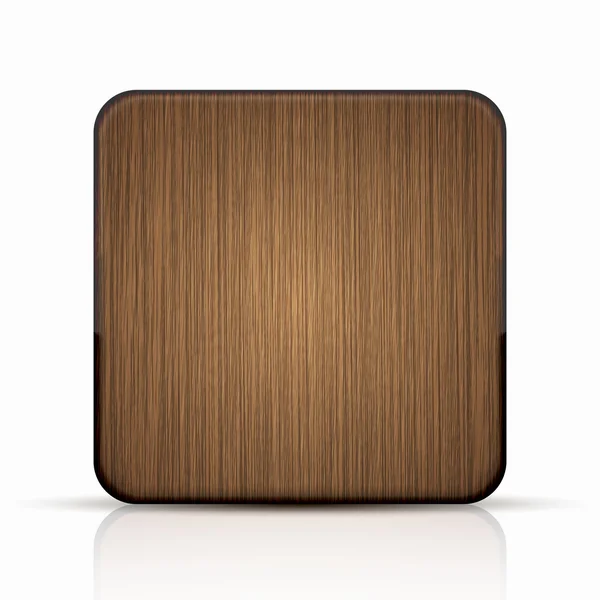 Vector icono de madera moderna — Vector de stock