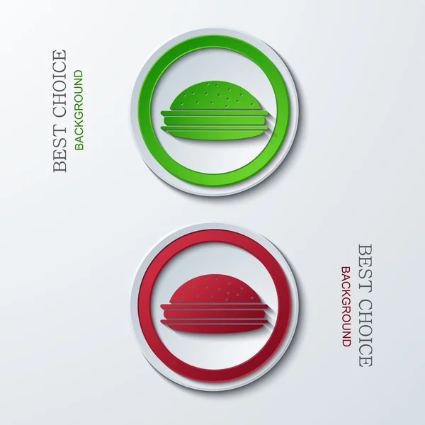 Vector iconos círculo moderno — Vector de stock