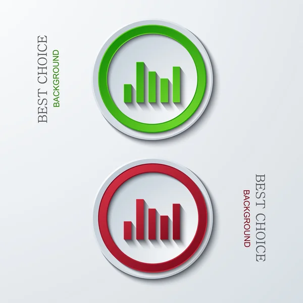 Vector iconos círculo moderno — Archivo Imágenes Vectoriales