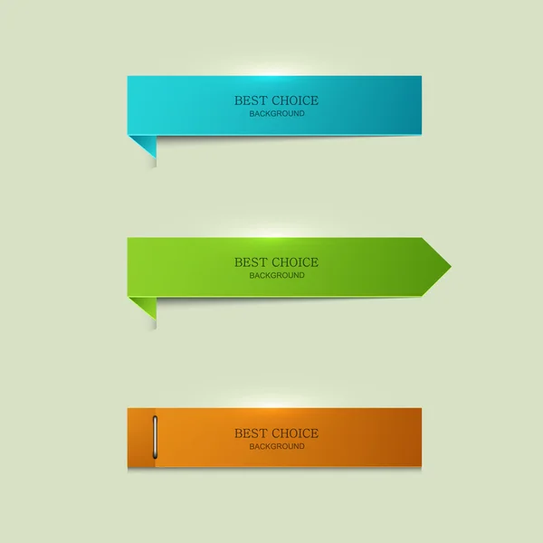 Vector modern bookmarks element design — Stock Vector