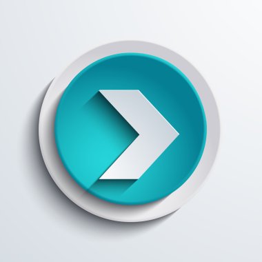 vektör modern mavi daire simgesi. Web öğesi