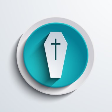 vektör modern mavi daire simgesi. Web öğesi