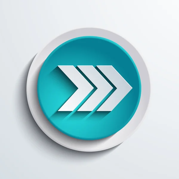 Vector modern blue circle icon. Web element — Stock Vector