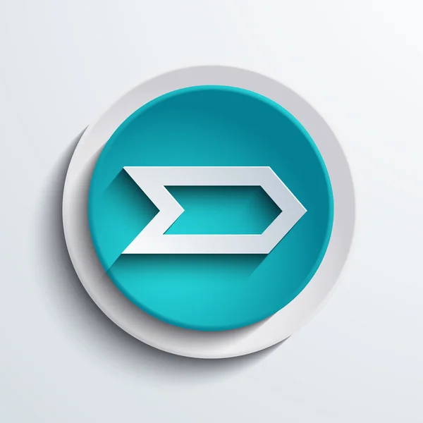Vecteur moderne icône cercle bleu. Élément Web — Image vectorielle