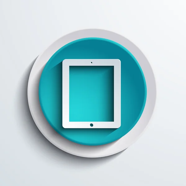 Vector moderne blauwe cirkel pictogram. Web element — Stockvector