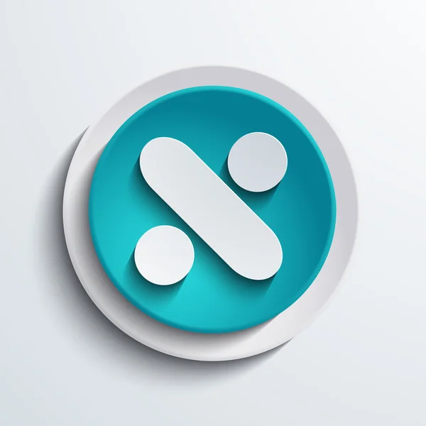 ベクター近代的な青い円形のアイコン。web 要素 — ストックベクタ