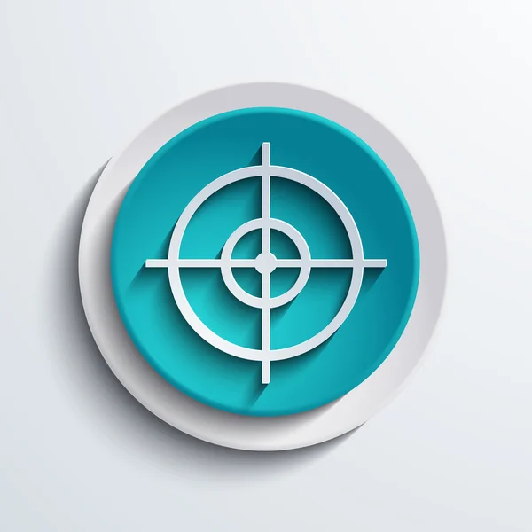 Vector modern blue circle icon. Web element — Stock Vector