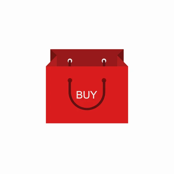 Vector moderno comprar icono en blanco — Vector de stock