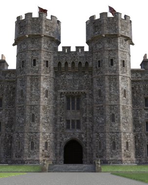 Büyük kalenin 3D çizimi