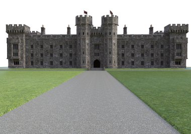 Büyük kalenin 3D çizimi