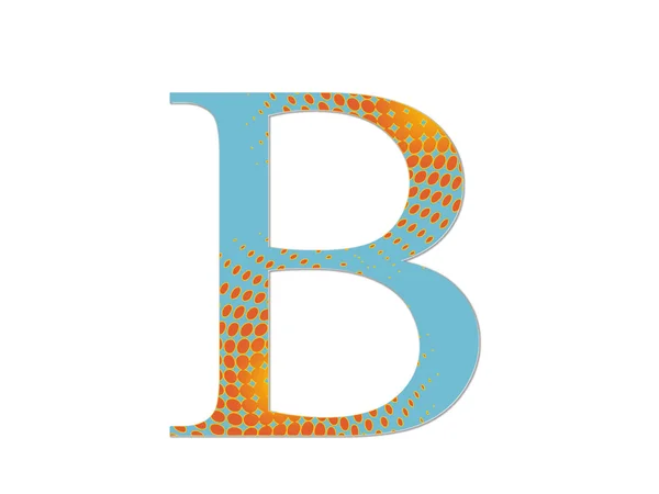 B ranuras de letras — Foto de Stock