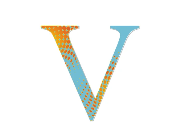 V letter slots — Stock Photo, Image