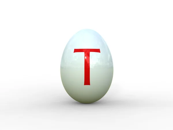 Яйце лист Т — стокове фото