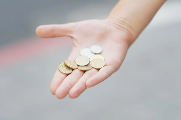 Monedas doradas y plateadas (shekels ) — Foto de Stock