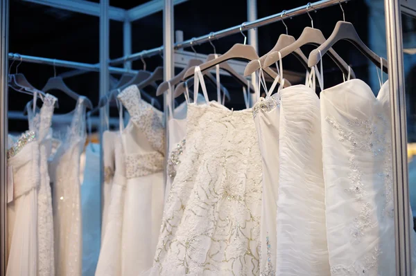 A few beautiful wedding dresses — Stock Photo, Image