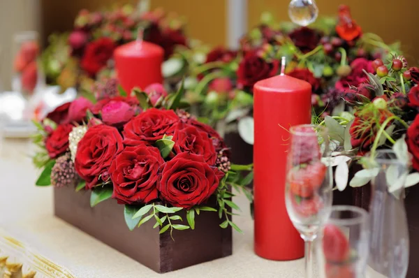 Juego de mesa para recepción de boda — Foto de Stock