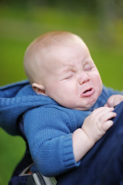 Crying little baby boy — Stock Photo, Image