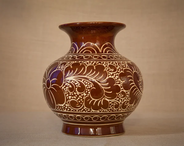 Braune Vase — Stockfoto