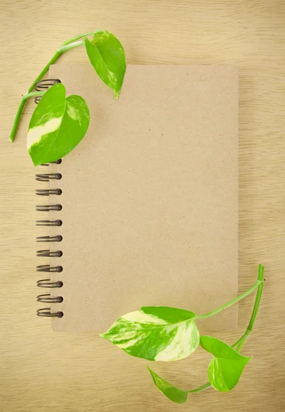 Cuaderno de reciclaje — Foto de Stock