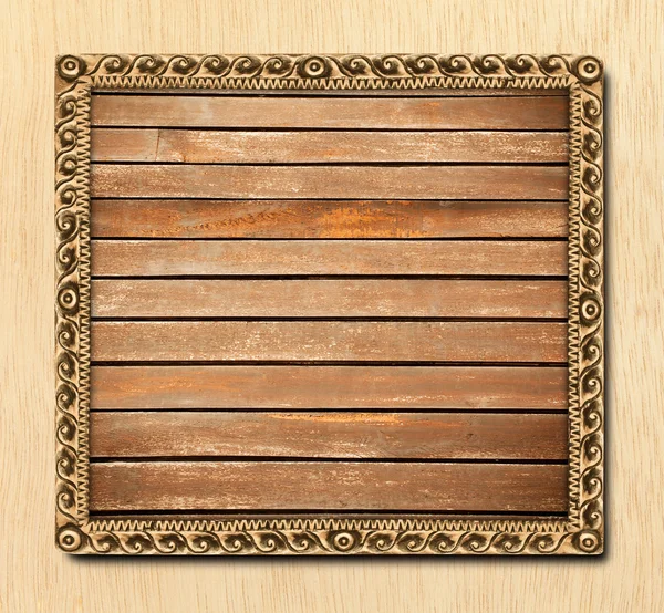 Marco de madera tallada — Foto de Stock