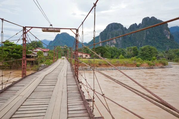 Puente de madera — Foto de Stock