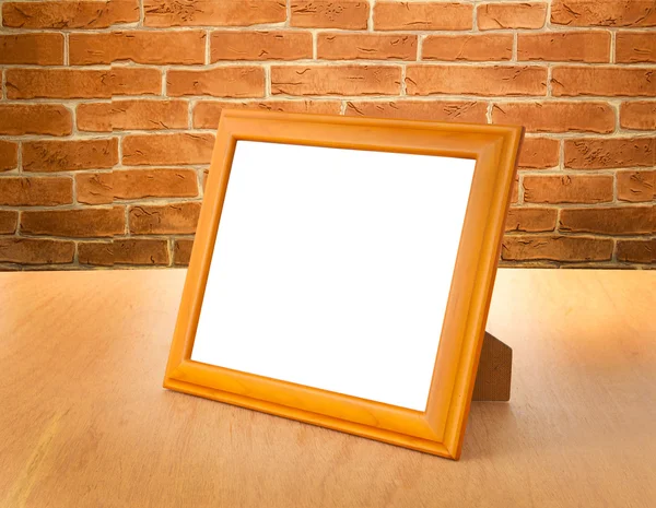 Photo frames on the table — Stock Photo, Image