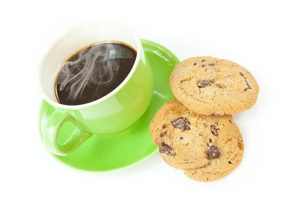 Cookies och kaffe — Stockfoto