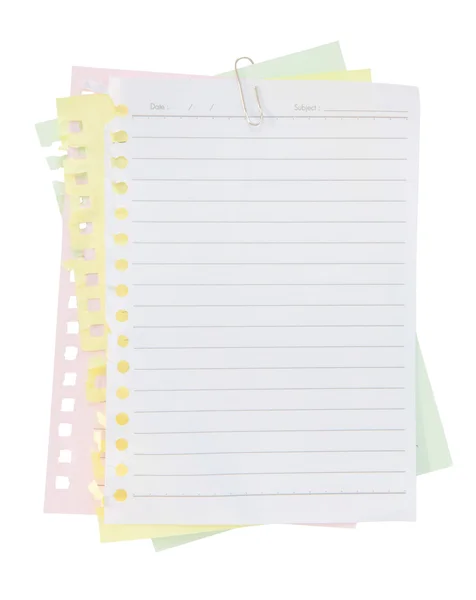 Paper sheet and clip — Stock Photo, Image