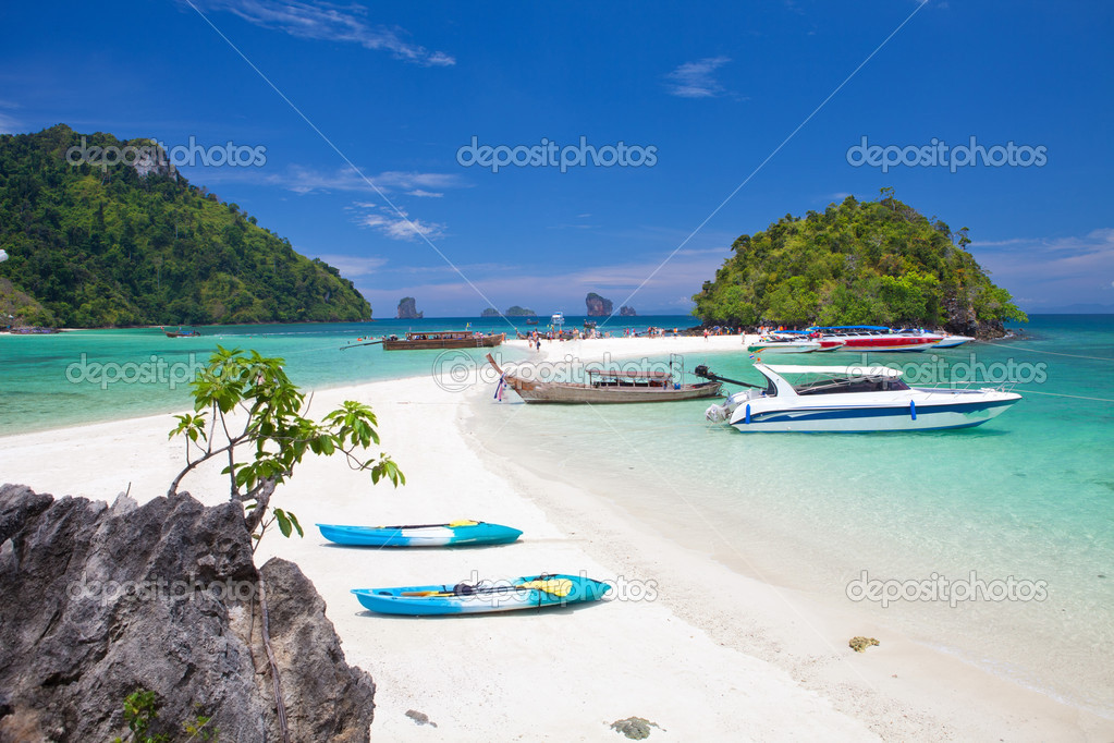 Boats and the sea