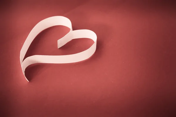 Kağıt kalp valentine — Stok fotoğraf