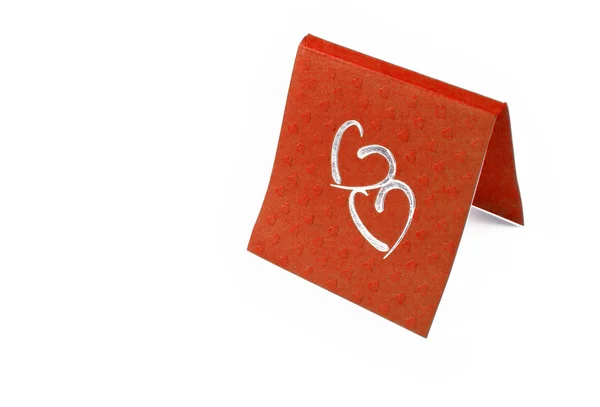 Карточка сердца — стоковое фото